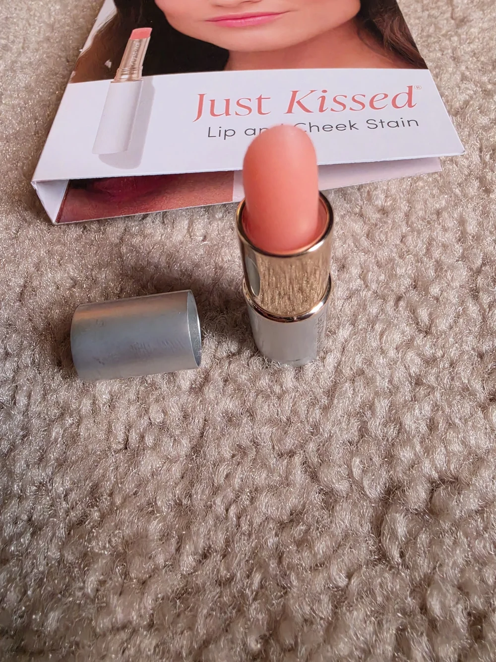 jane iredale Just Kissed Lip& Cheek Stain Sample 2pc Forever Pink $10 NEW